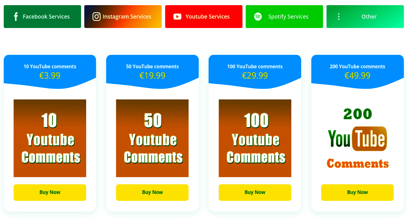 Buy youtube comments | Purchase YouTube Comments at truly reasonable costs from us and Get YouTube Comments and make a social buzz and local area around you in the blink of an eye